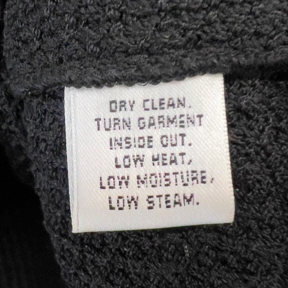 St John Caviar Santana Knit Blazer Jacket Women 6 Black Button Pockets Old Money - Picture 15 of 15